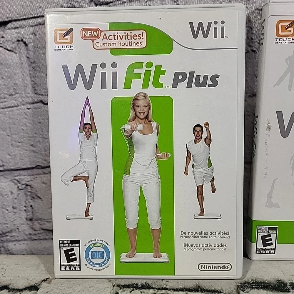 Nintendo Wii Fit Plus Active Personal Trainer Games Lot Of 3